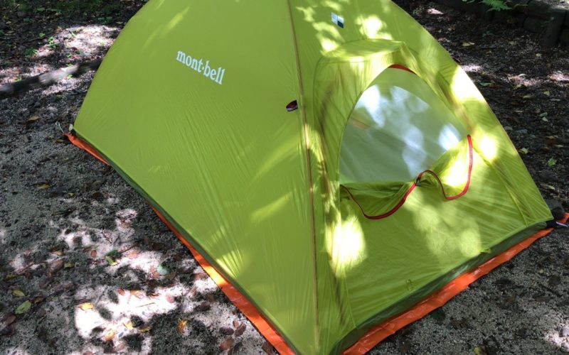 モンベル U.L.ドームシェルター2型（旧式）を試す – 無人のテント