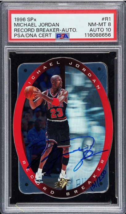 1996 SPx Record Breaker Michael Jordan Autograph – MagProSupplies LLC