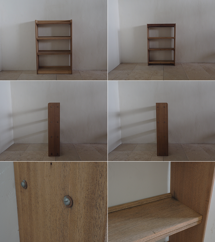 古家具 小さめサイズの4段本棚 ブックシェルフ | MANSIKKA