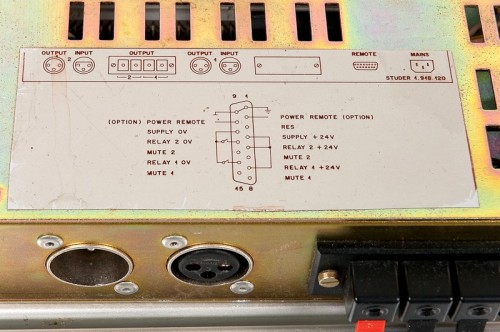studer stereo power amp