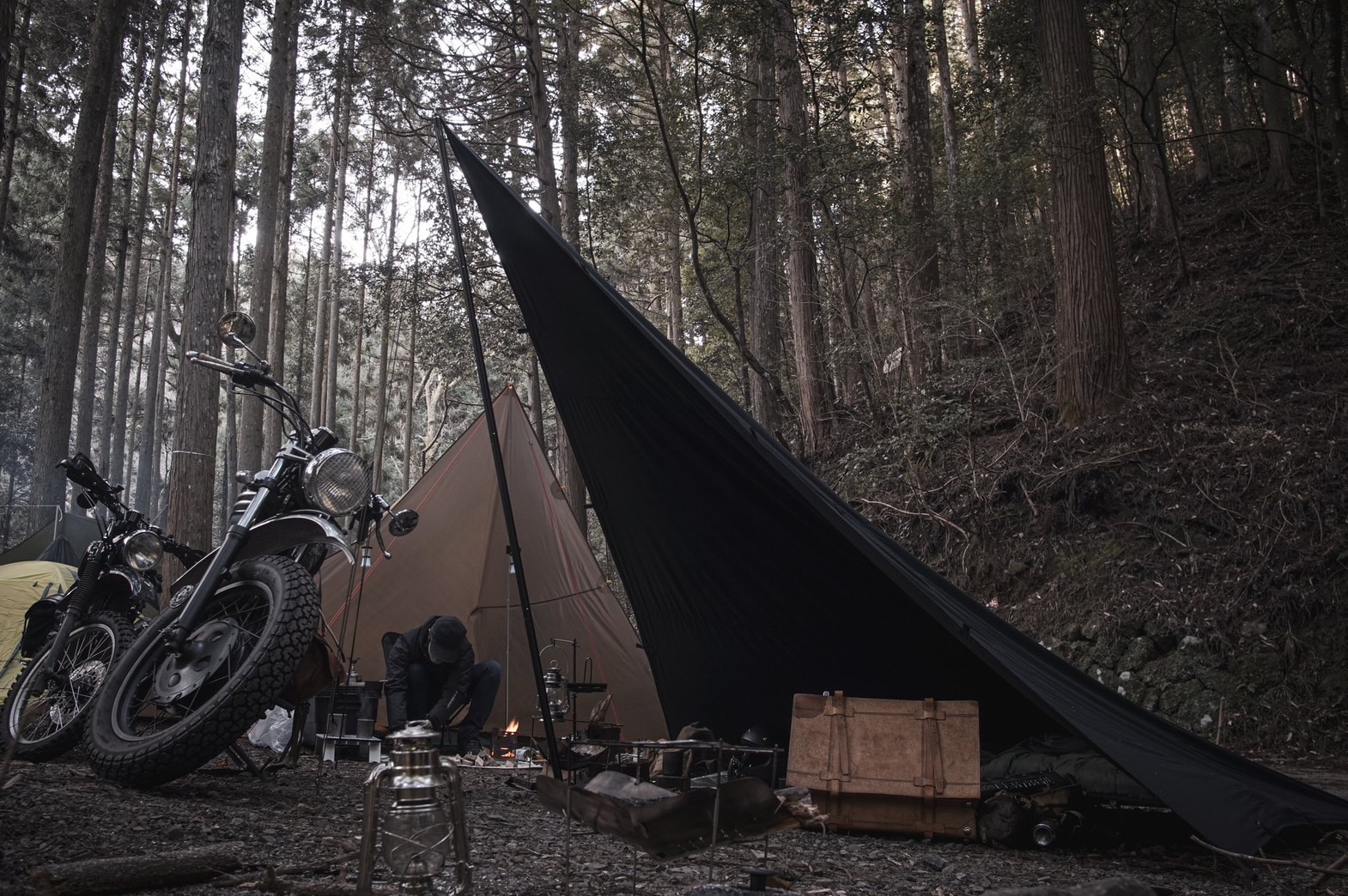polyester & cotton tarp 『KURO』 | MOOSE ROOM WORKS