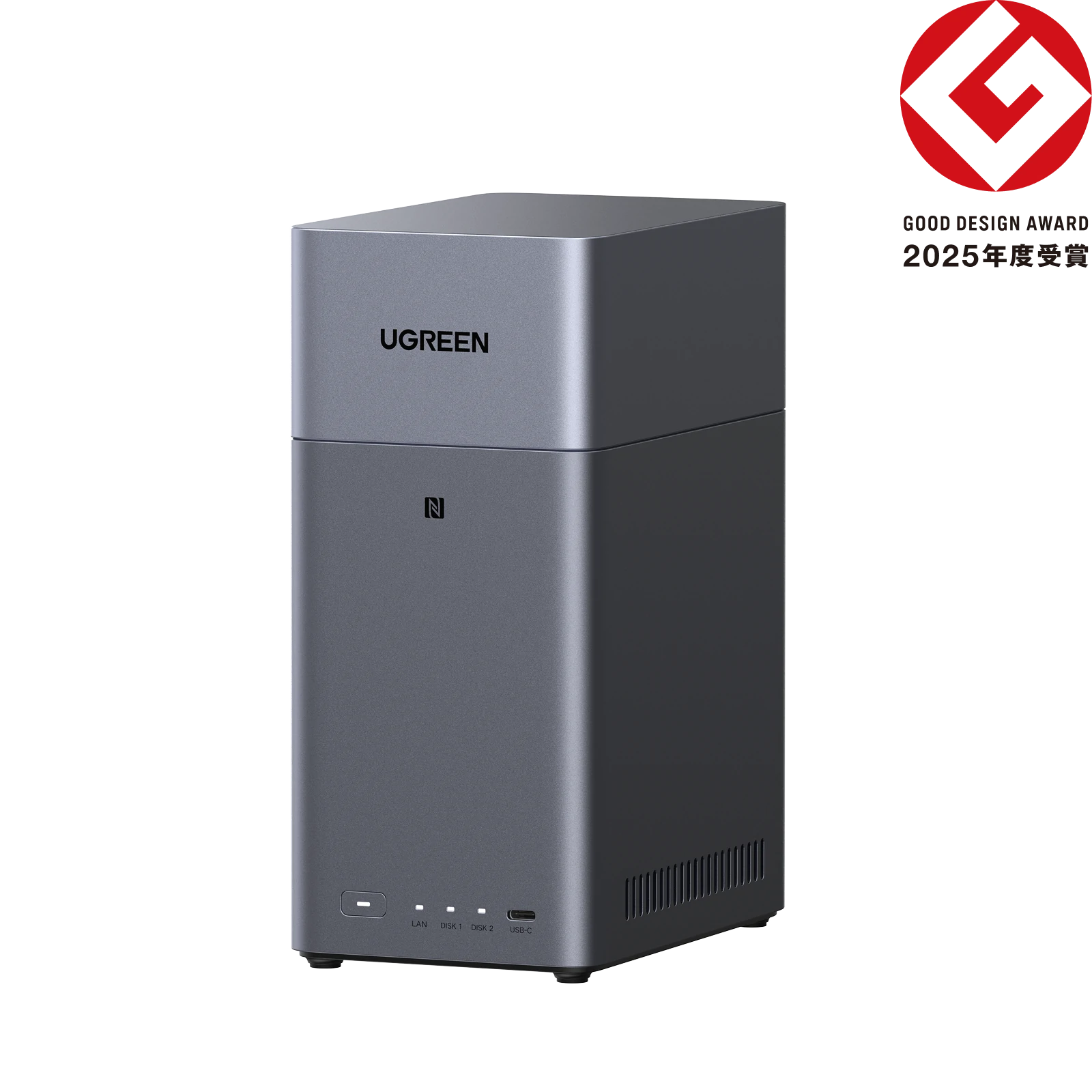 2ベイNASストレージ - 最大60TBのローカルストレージ