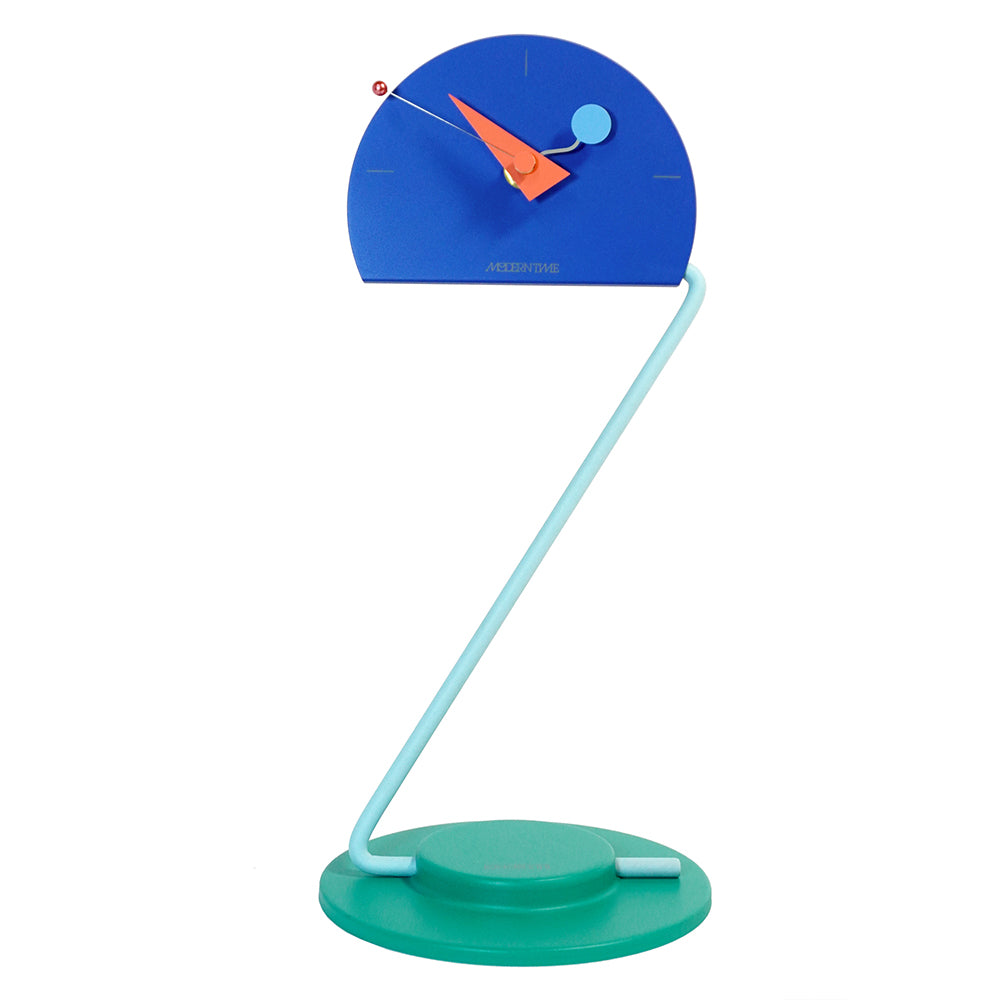 Peacock Desk Clock in Blue by Canetti – Canetti Design Group