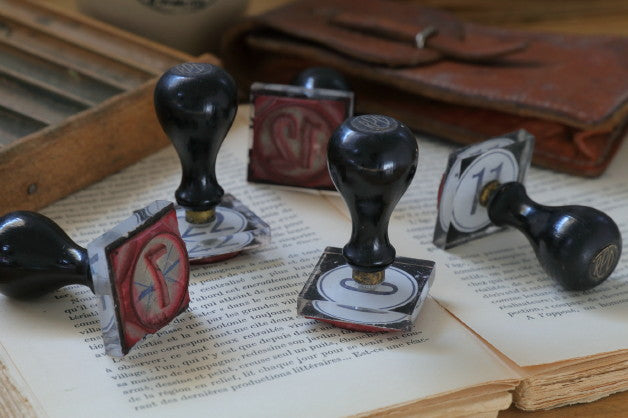 1点あり！数字のスタンプ ステーショナリー イギリスアンティーク雑貨