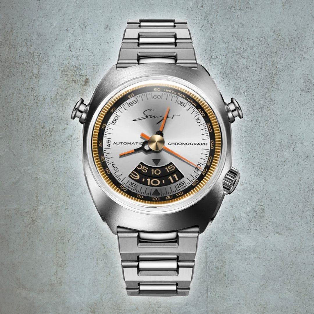 Singer Reimagined 1969 Chronograph Sunray Grey SR201-S