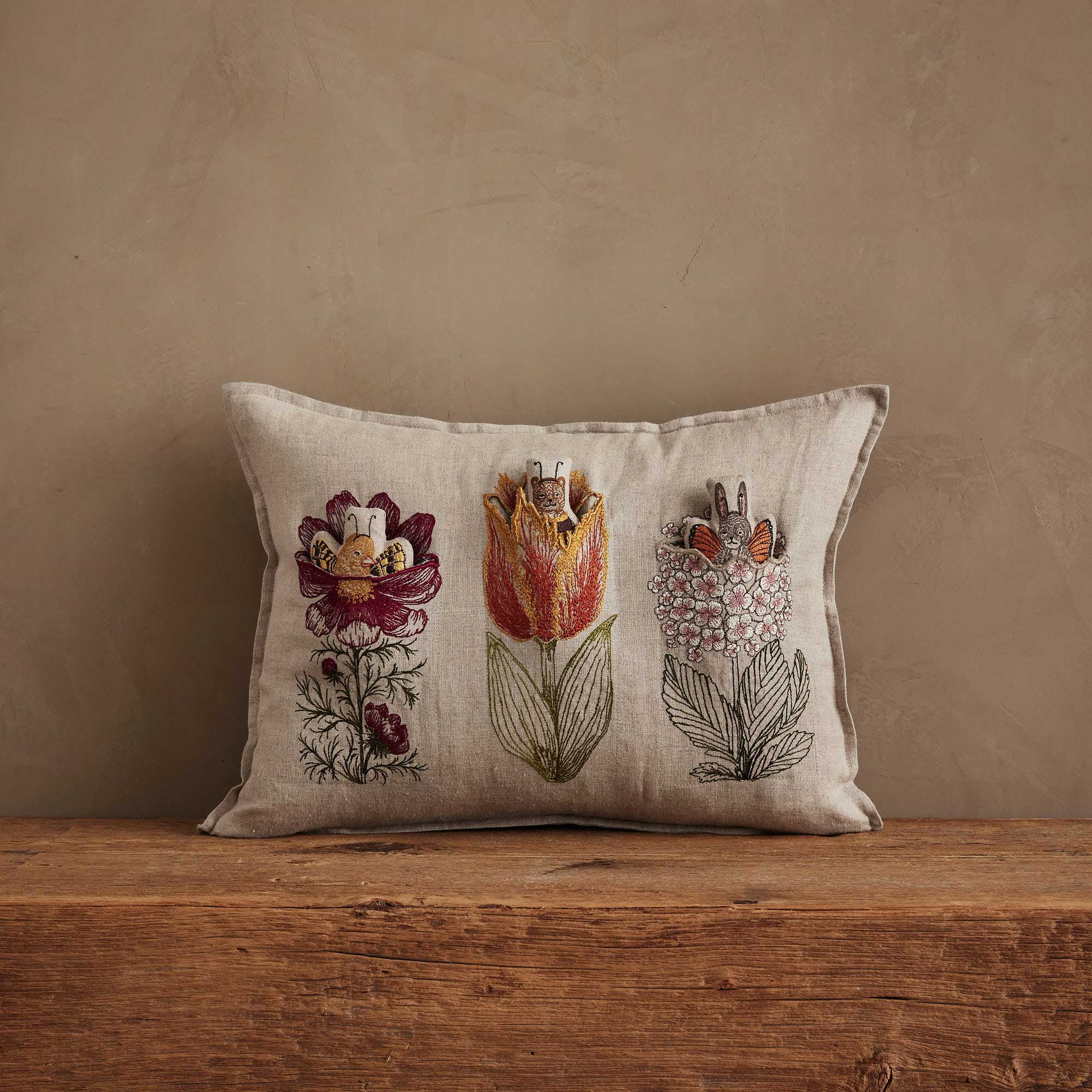 Flower Friends Pocket Pillow | Coral & Tusk