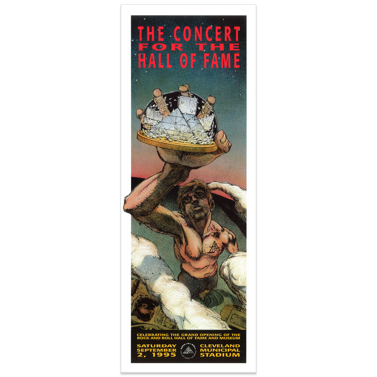 Grand Opening of The Rock and Roll Hall of Fame by Derek Hess