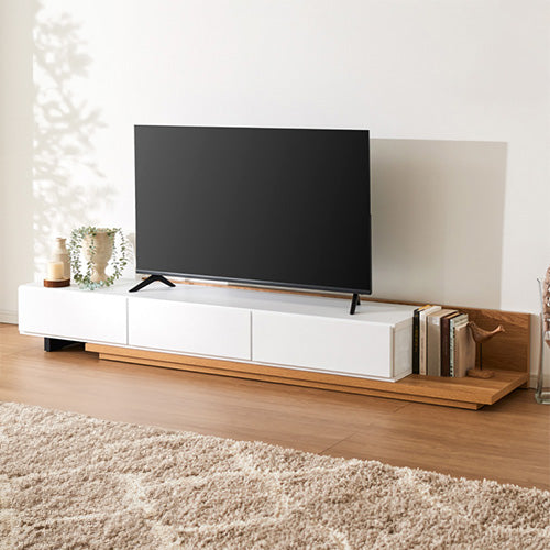 テレビボード 国産 幅180cm~300cm 伸長可能 ローボード 配色選択可能