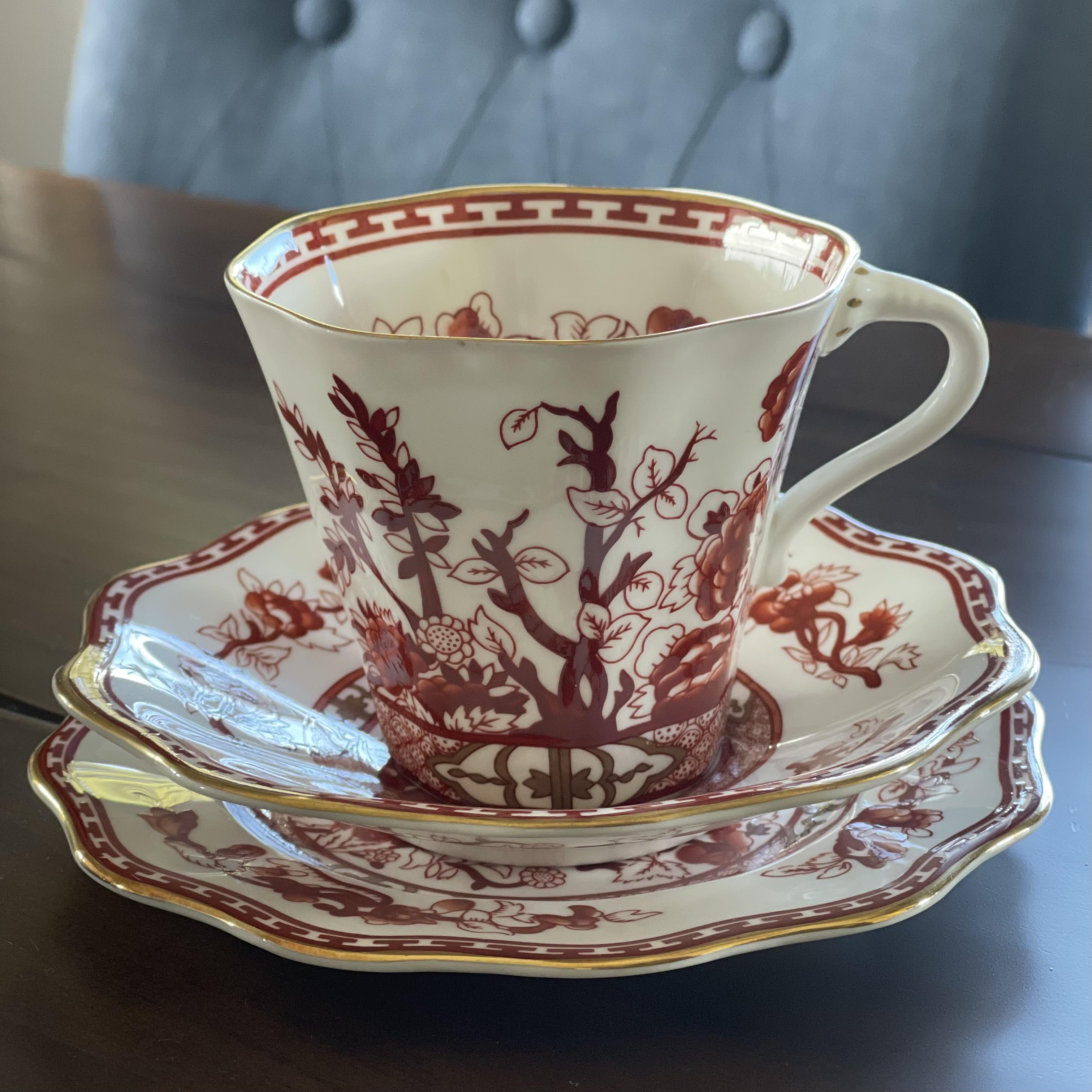 🇬🇧コールポート インディアンツリーコーラル カップ＆ソーサー