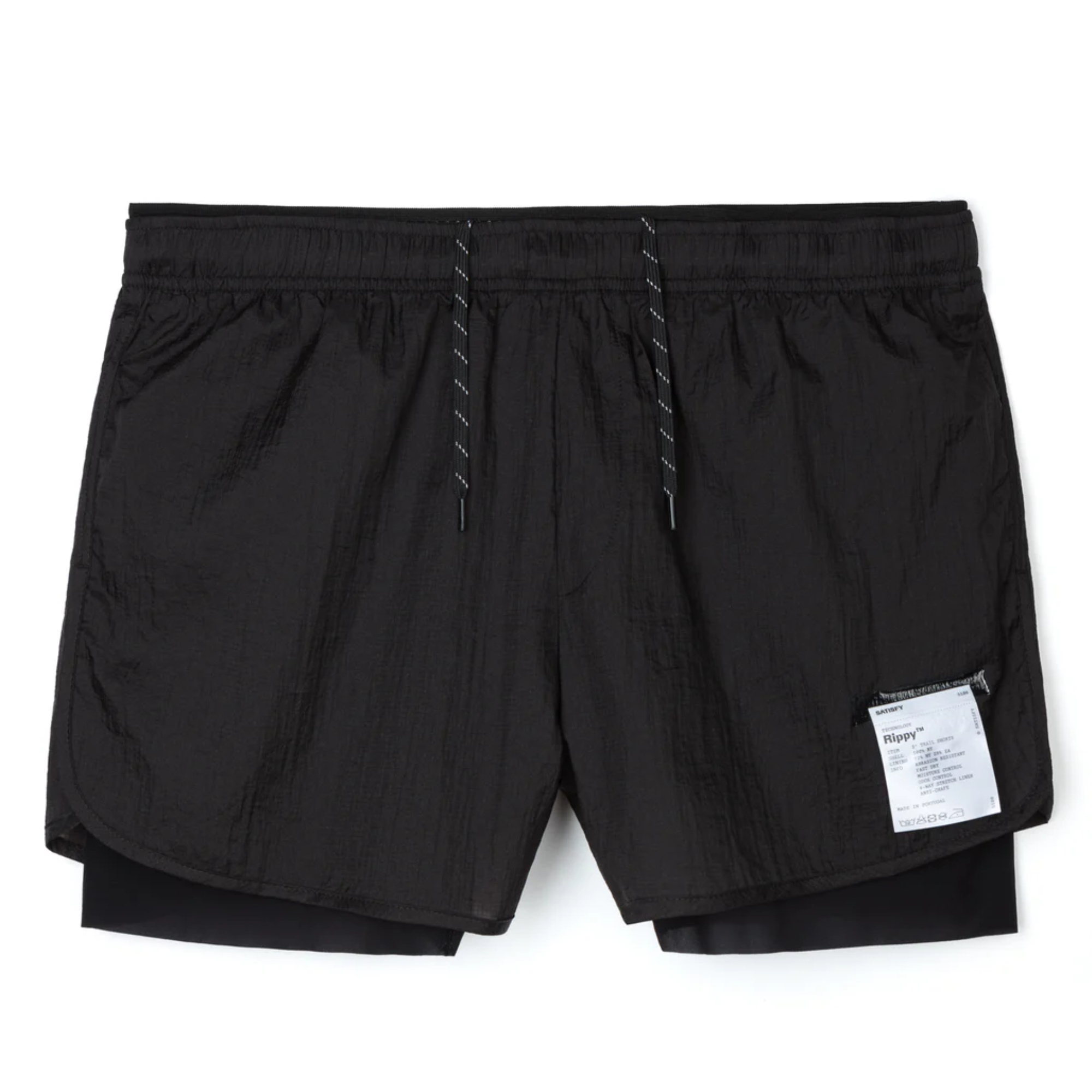 SATISFY - Rippy 3 Trail Shorts Black 【12000-BK】 – downbeat RUNNING