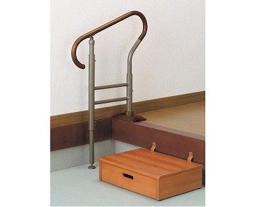 リッチェル 玄関用手すり あがりかまちの手すり 直径32mm | 介護用品