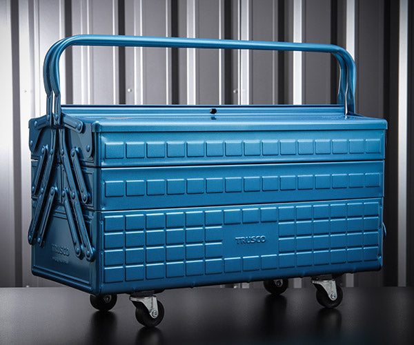 TRUSCO トラスコ 3段式工具箱 472x220x343 ブルー GT-470-B