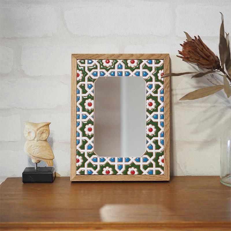 ミラー：ペルシャンフラワー — タイル工房コルメーナ