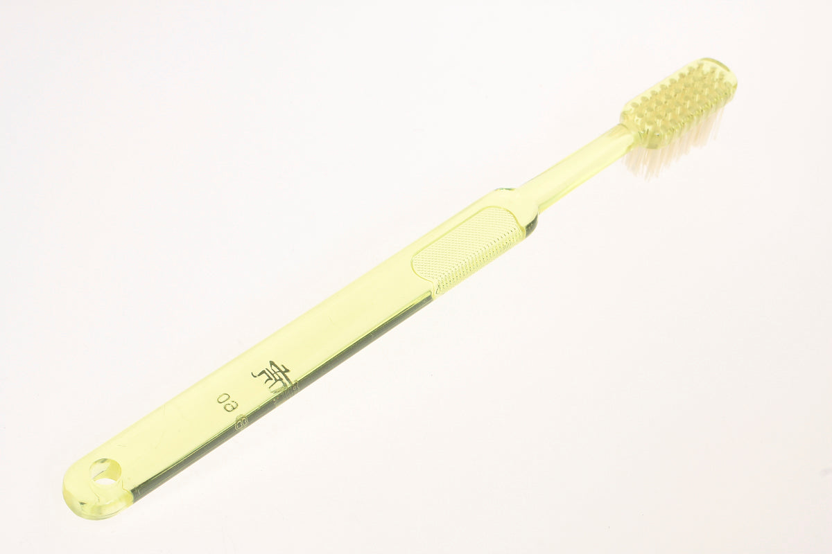 NO60 ややかため歯ブラシ 白豚毛4列 – 藤本虎