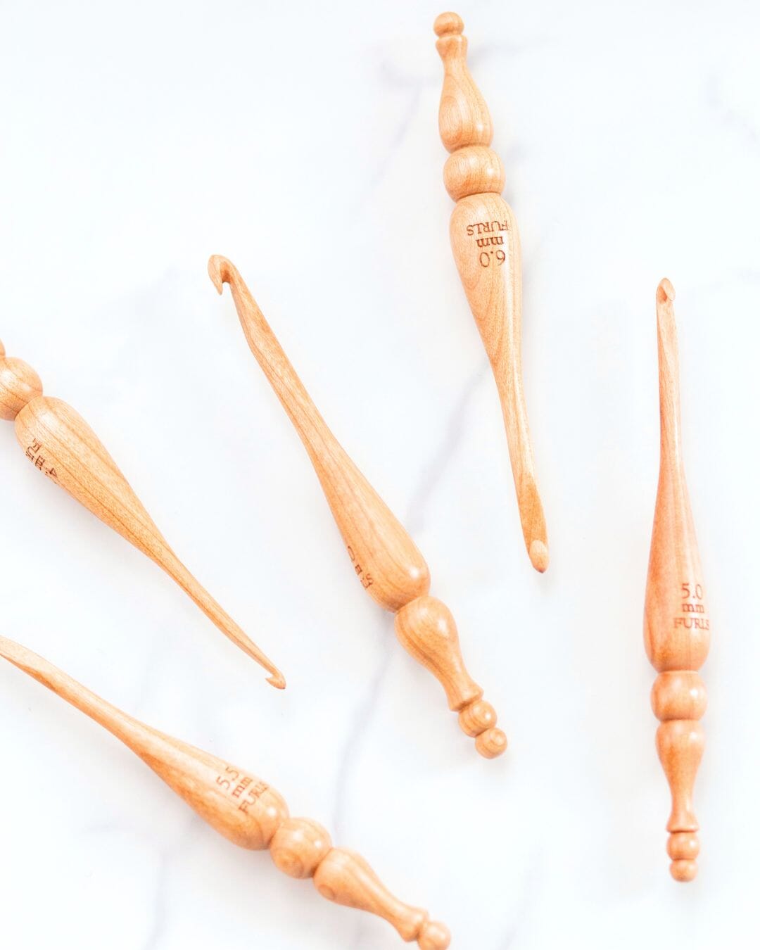 Alpha Series® American Cherry Handmade Wood Crochet Hook