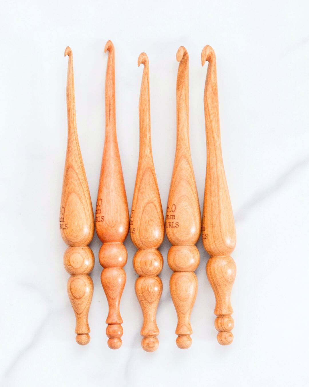 Alpha Series® American Cherry Handmade Wood Crochet Hook