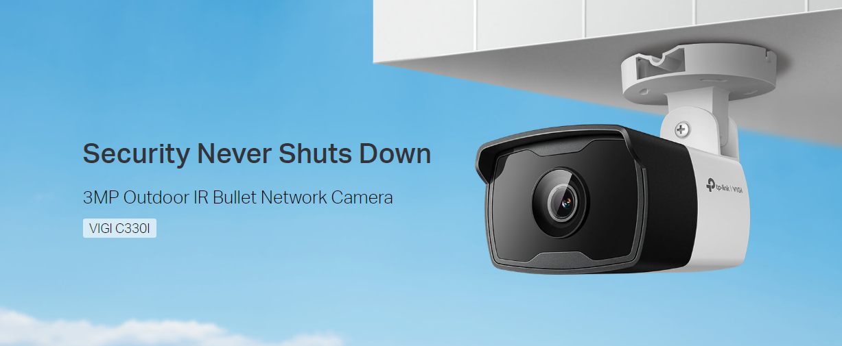 TP-Link VIGI C330I 4mm 3MP Lens Outdoor IR Bullet Network Camera