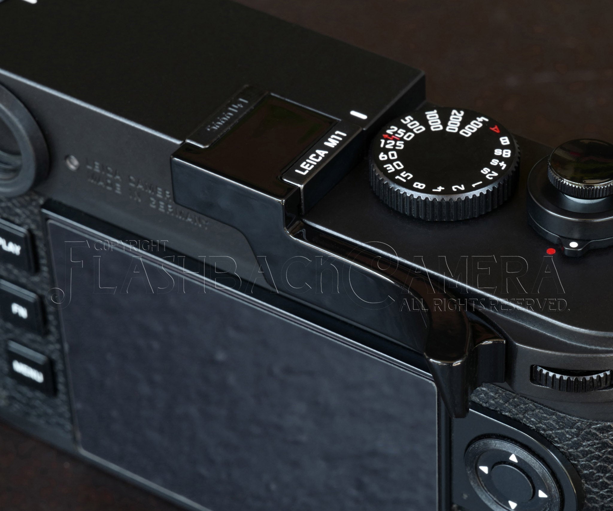 なにがし サムレスト M ブラックペイント ライカ M10 / M11用