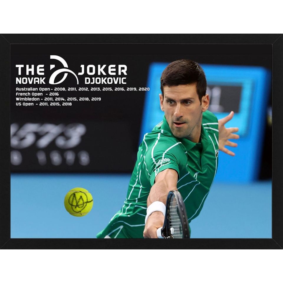 直筆サイン入り】ノバク・ジョコビッチ 直筆サイン入りテニスボール