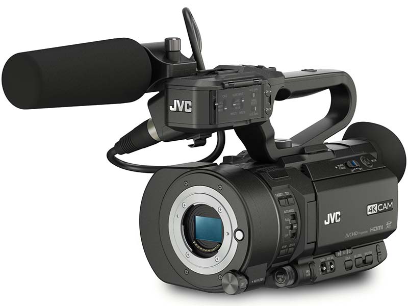 JVC、スーパー35mm CMOSとマイクロフォーサーズの業務用4Kビデオカメラ