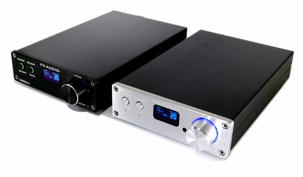 FX-AUDIO-、小型プリメインアンプ「D802J」。USB/光/同軸入力装備で
