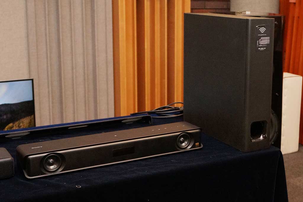 ソニー、幅50cm&無線ウーファの自由設置サウンドバー。ハイレゾ上位機