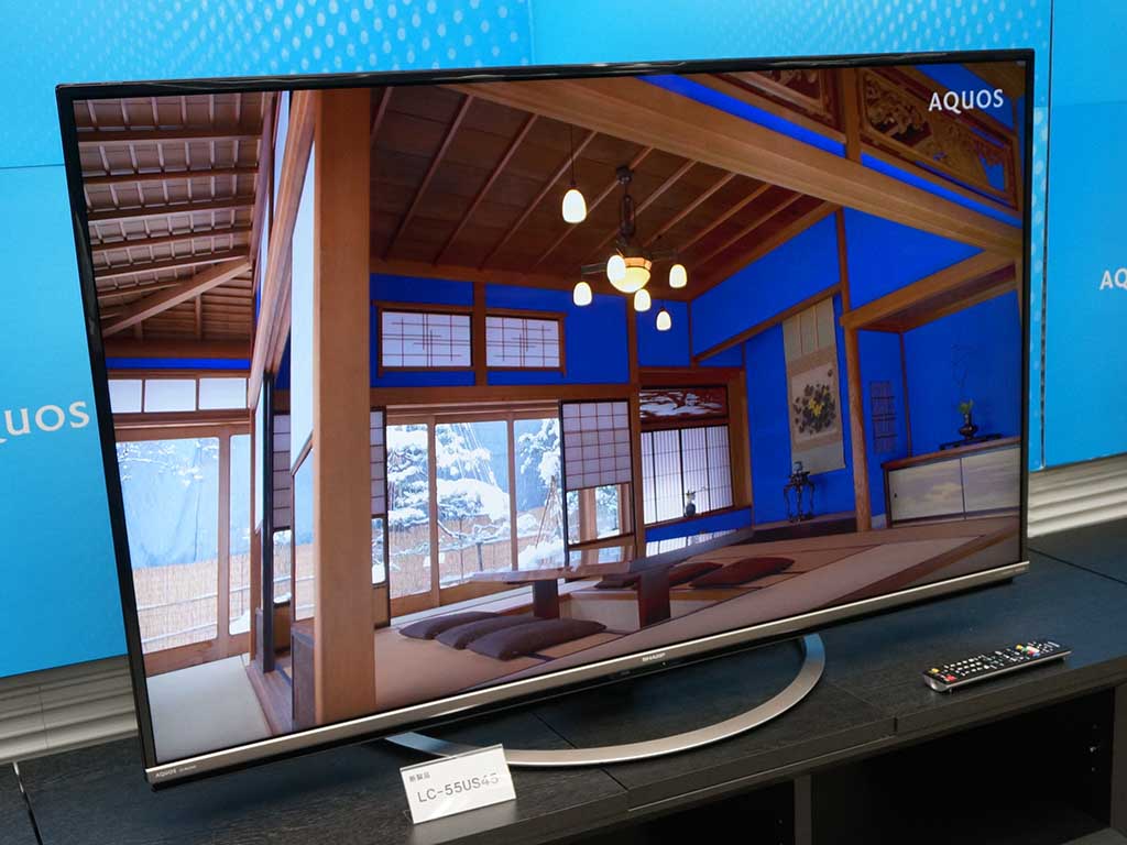 シャープ、4K高画質+前面開口スピーカーで音質強化したAQUOS中核機