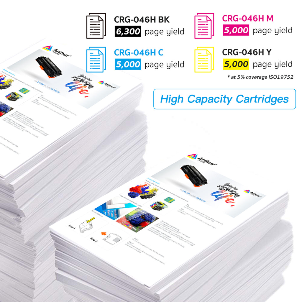 Arthur Imaging Compatible replacement for Canon 046H CRG 046 High Yiel