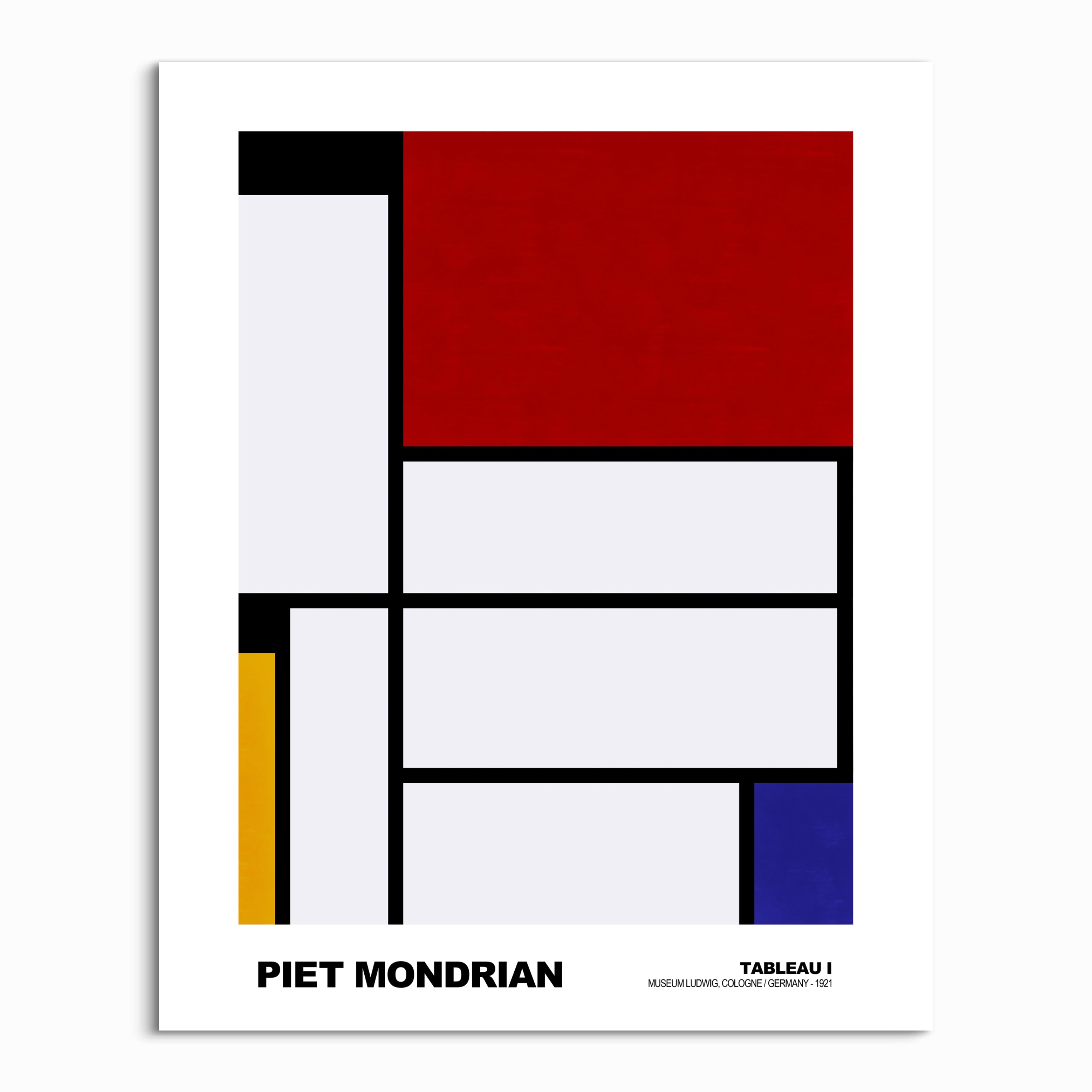 Tableau 1 Piet Mondrian Wall Art – Artworld