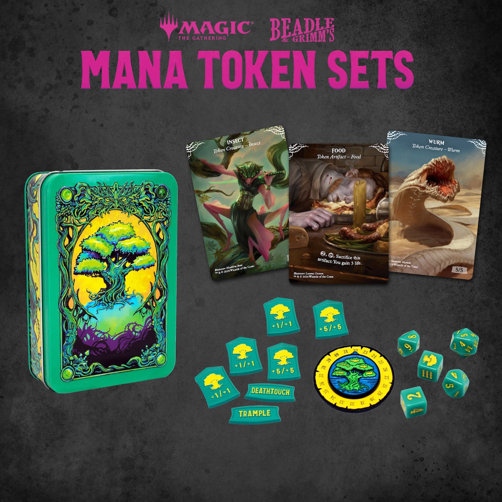 Green Mana Token Set (MTG) – Beadle & Grimm's Pandemonium Warehouse