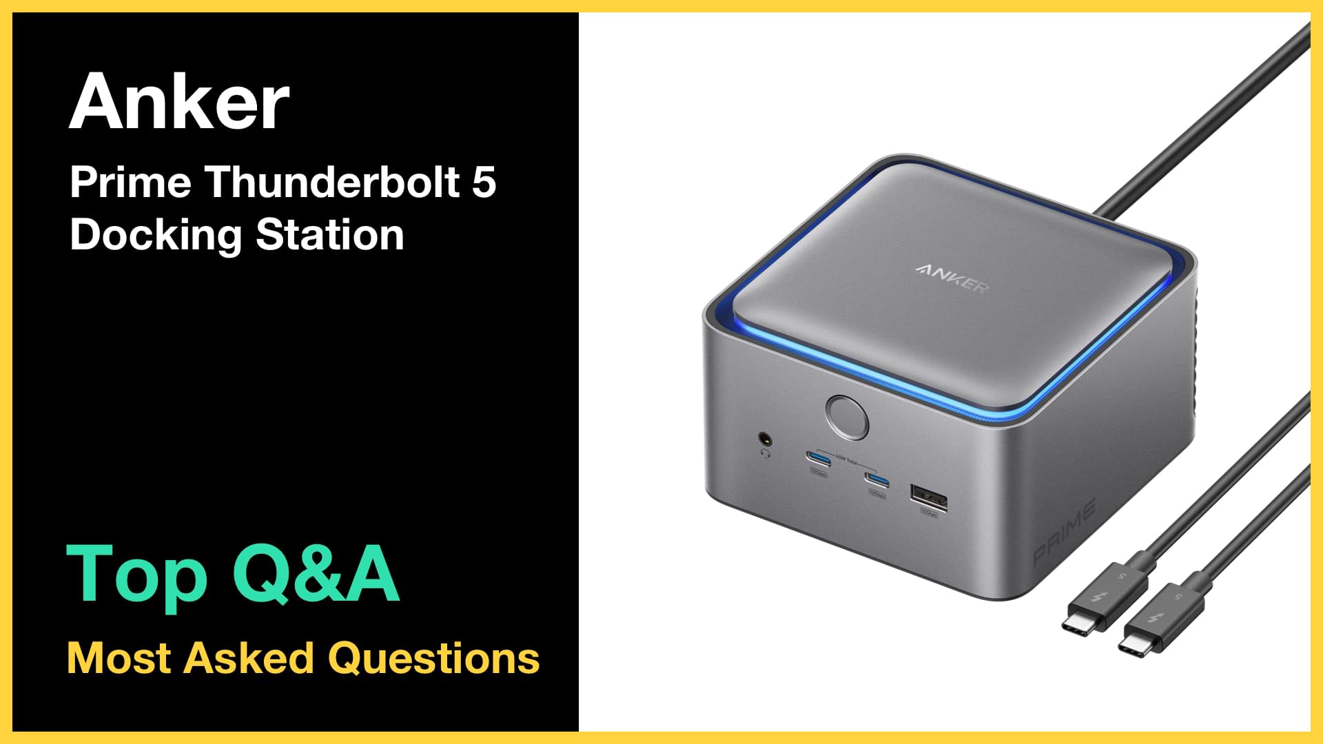 Anker Prime Thunderbolt 5 ドッキングステーション｜よくある10の質問