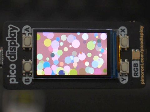pimoroniのRaspberry Pi Pico用Display Packを動かしてみた – 楽しくや