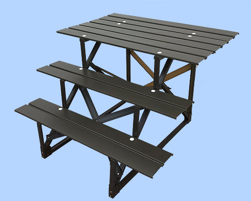 五月人形用、スチール段の単品販売。35号 105cm幅x3段 – 寿鳳人形の東芸