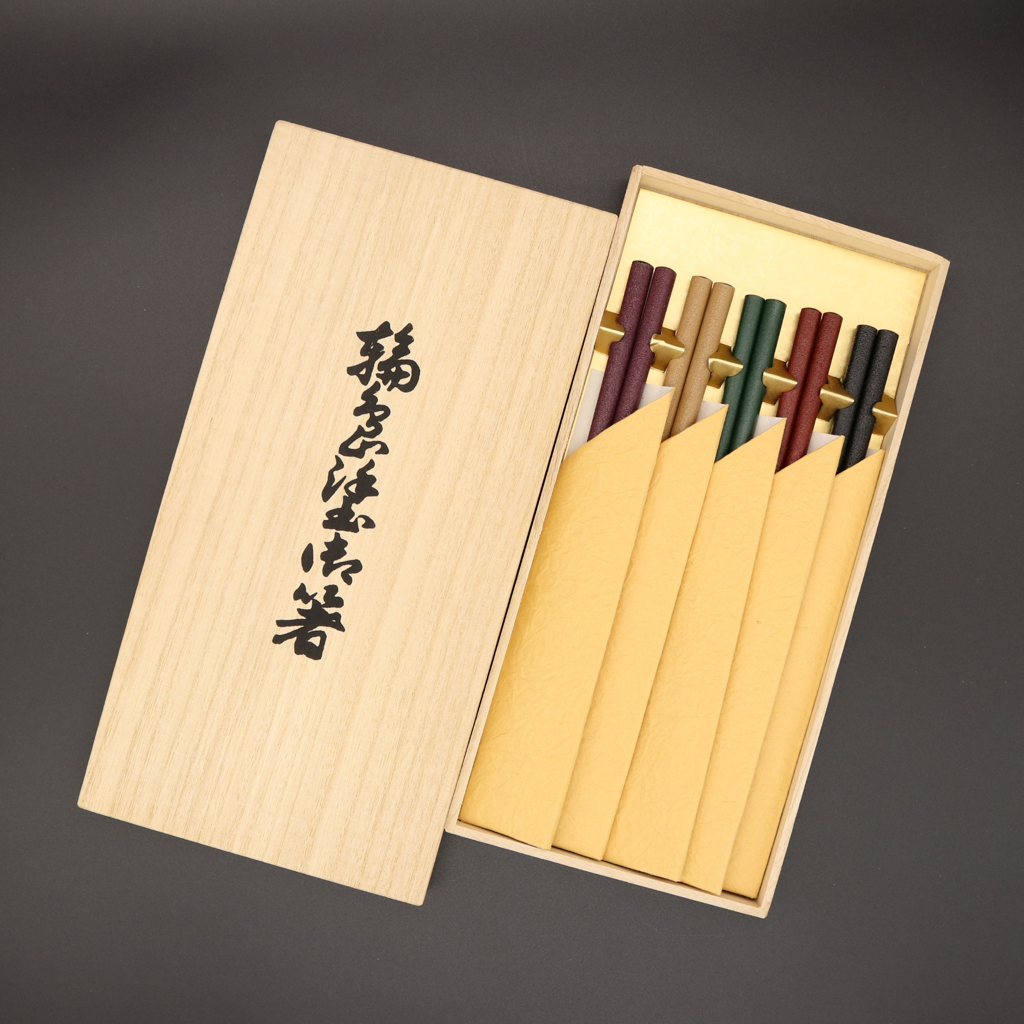 輪島塗 | 五膳入箸 乾漆 5色 | 大藤漆器店