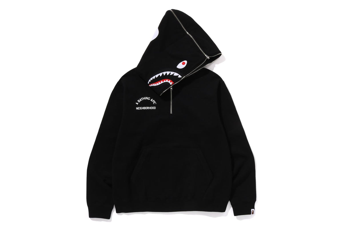 BAPE X NBHD 】TWO FACE HALF ZIP PULLOVER HOODIE | bape.com