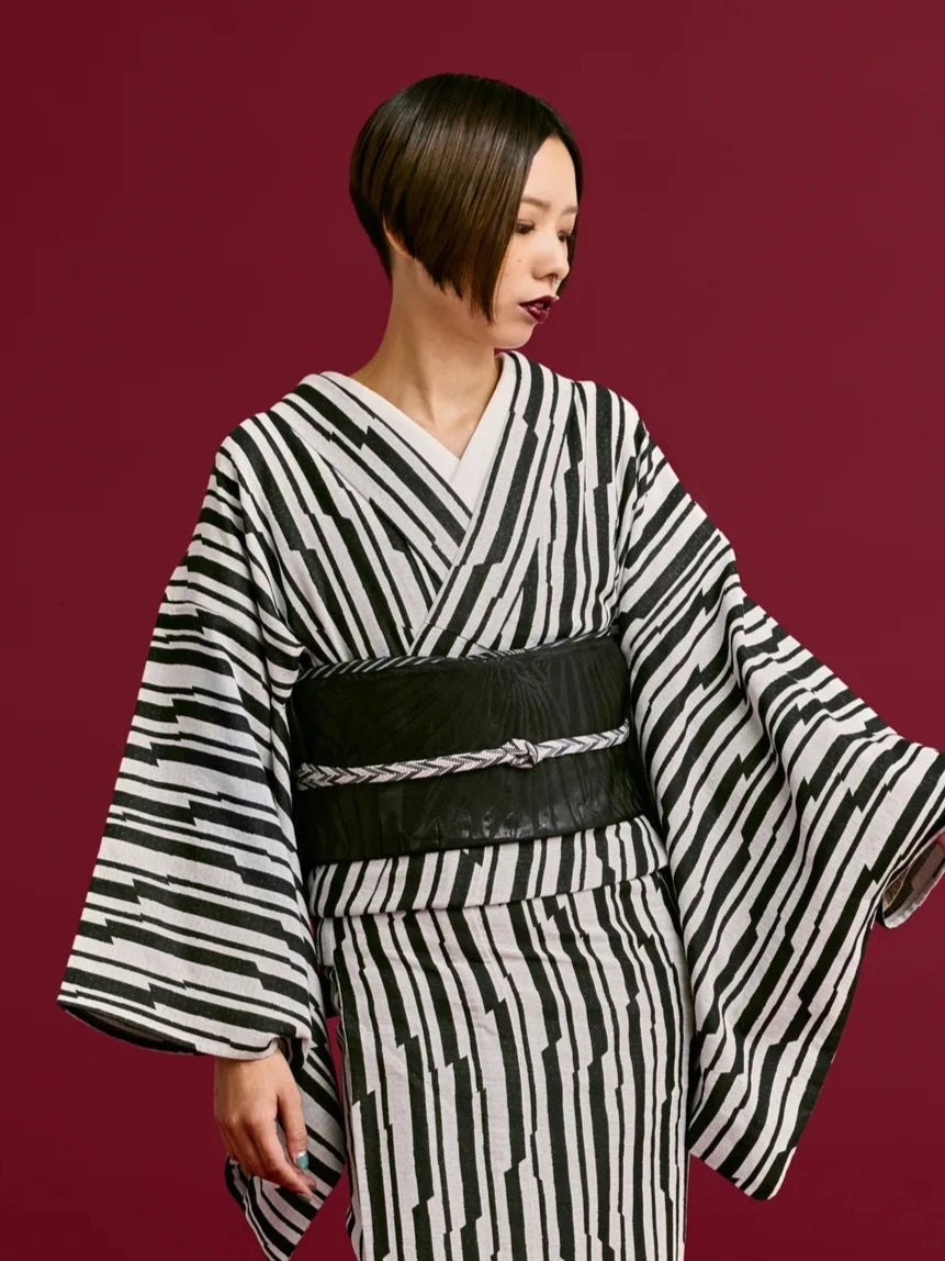 兵児帯｜カラスの濡れ羽 黒｜黒木織物｜博多織