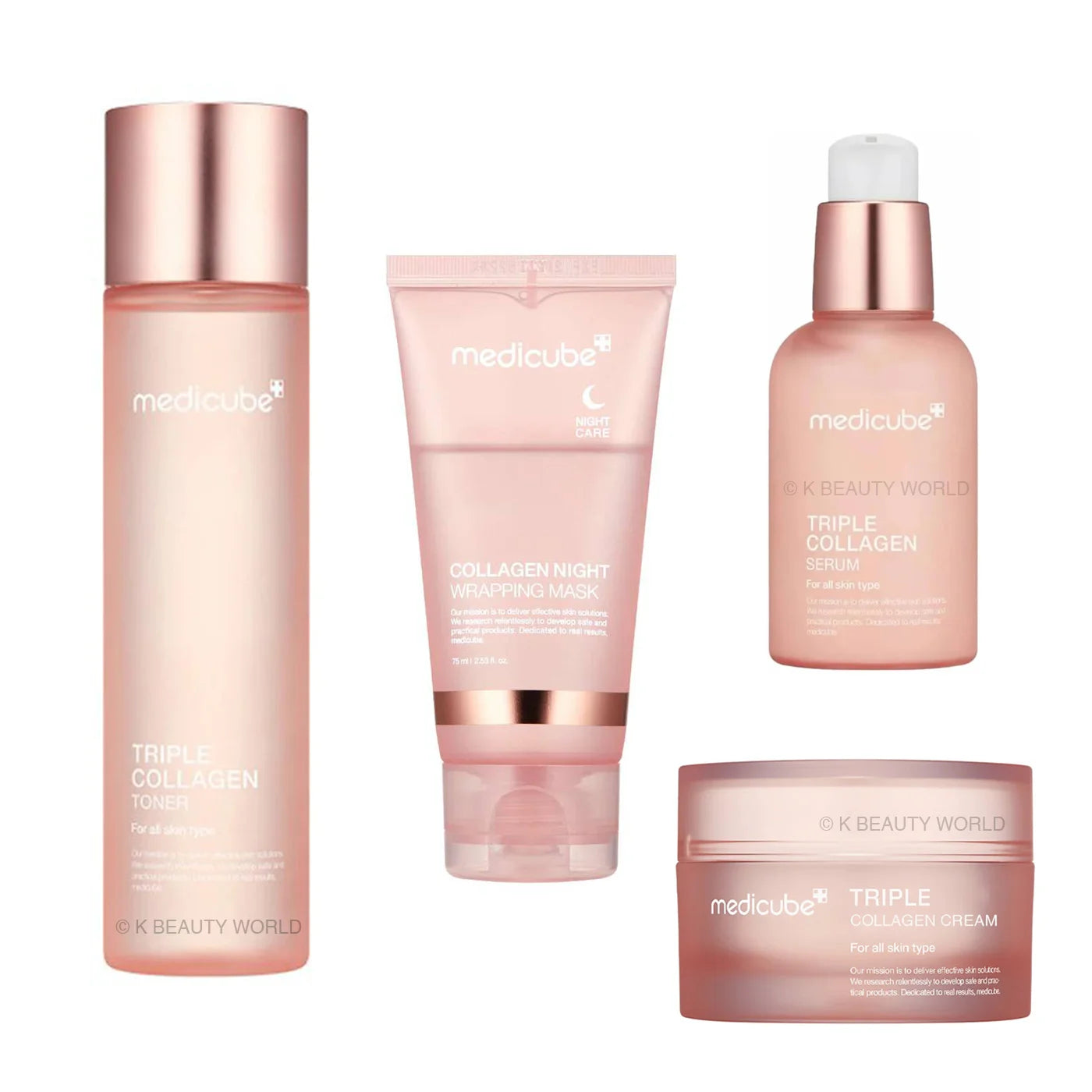Medicube 4 Step Triple Collagen Deep Glow Set - K Beauty World