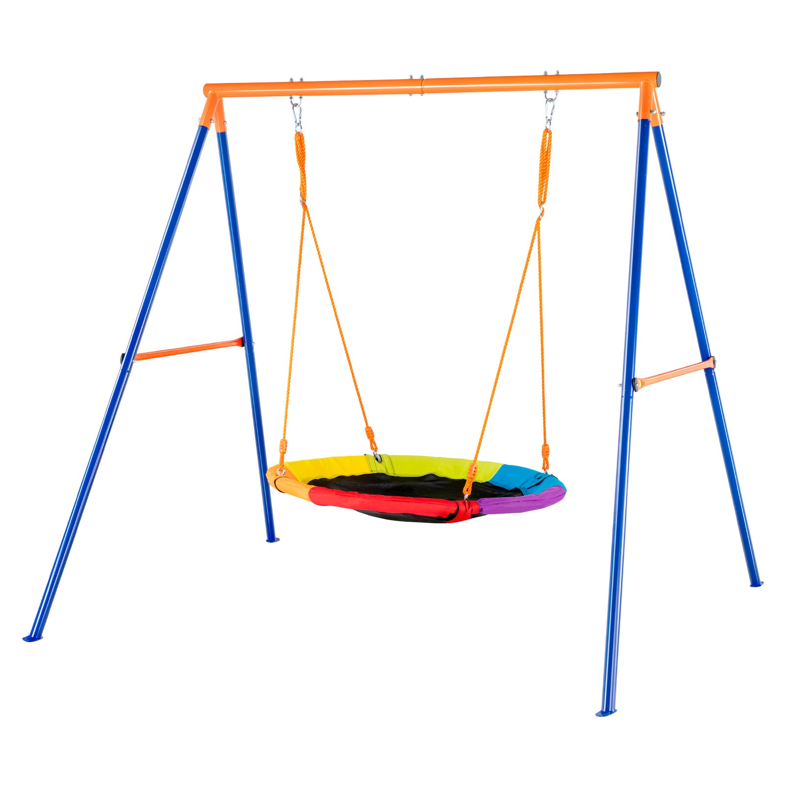 KFFKFF Outdoor Swing Set, Supports 440lbs, 40