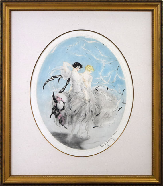 ルイ イカール(Louis Icart)「カモメ」銅版画（エッチング） 絵画買取