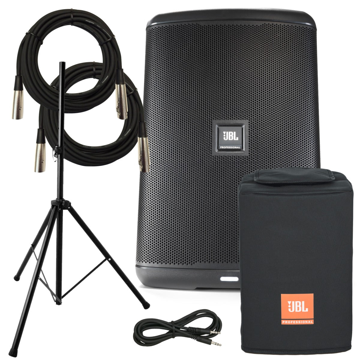 JBL EON ONE Compact Portable PA Speaker AUDIO ESSENTIALS BUNDLE
