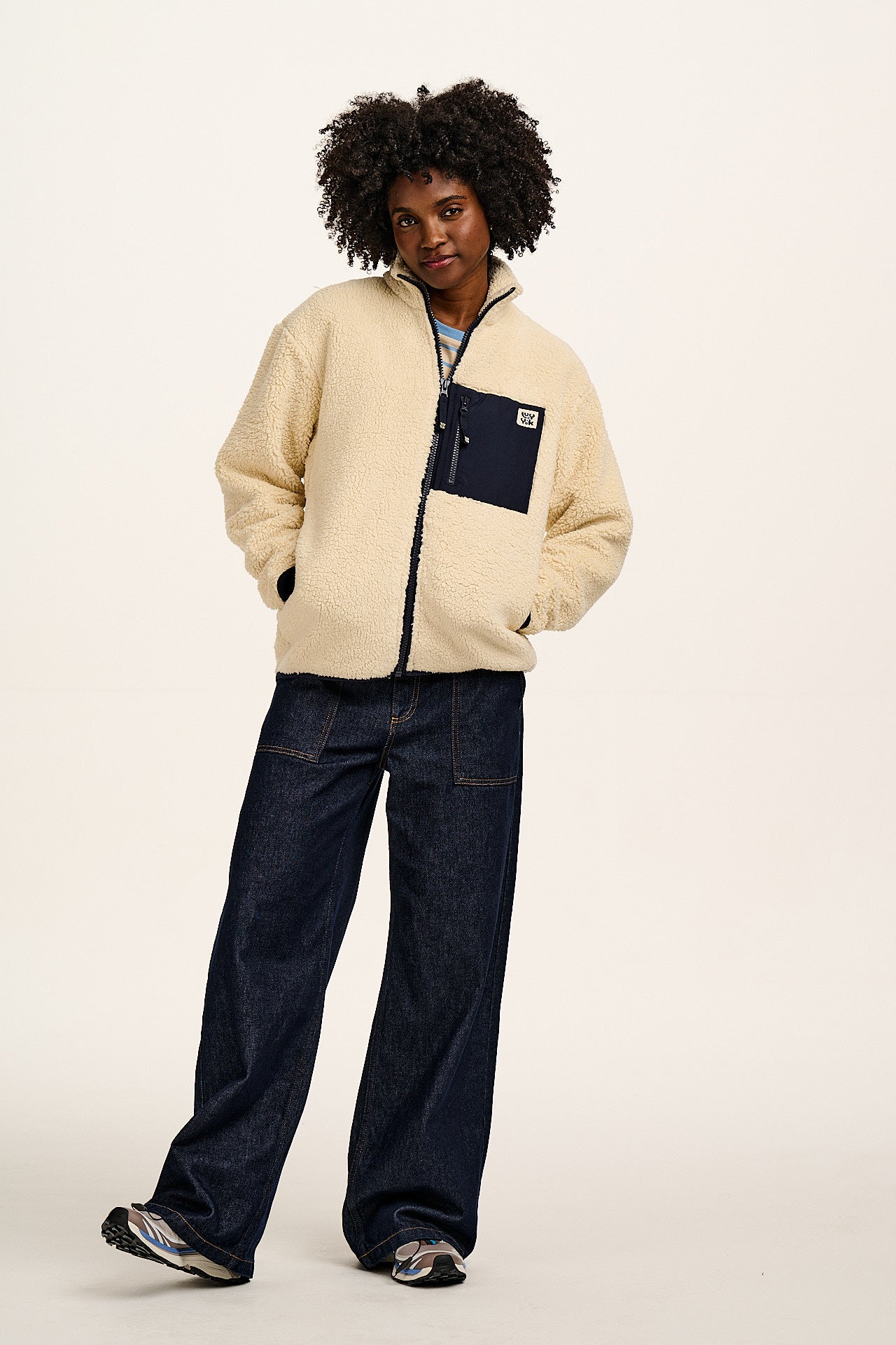 Harper - Borg Fleece Jacket in Cream – Lucy & Yak