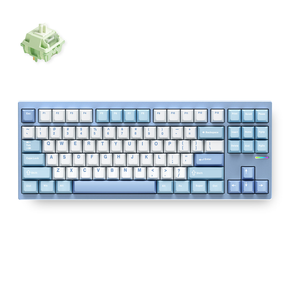 MCHOSE GX87 Aluminum Custom Mechanical Keyboard – LumeKeebs