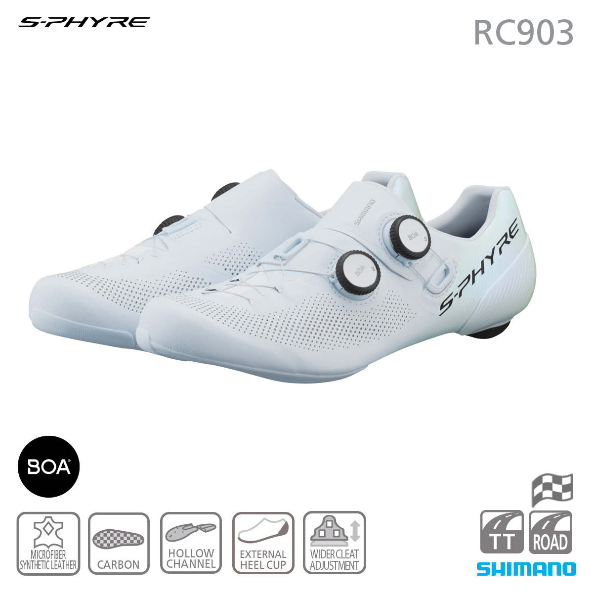 Shimano SH-RC903 S-Phyre Road Shoes White – Lofti.com
