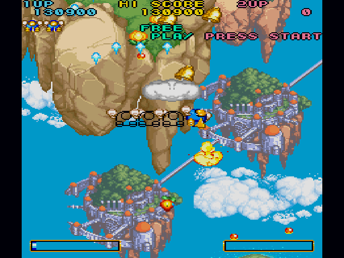 出たな!!ツインビー for SHARP X68000 (C)1990, 1991 コナミ