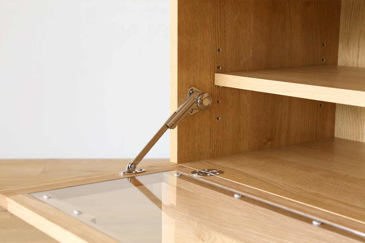 ASTER DESK SET7 180天板 + 60デスク ＋ 60ガラス扉 + 60チェスト