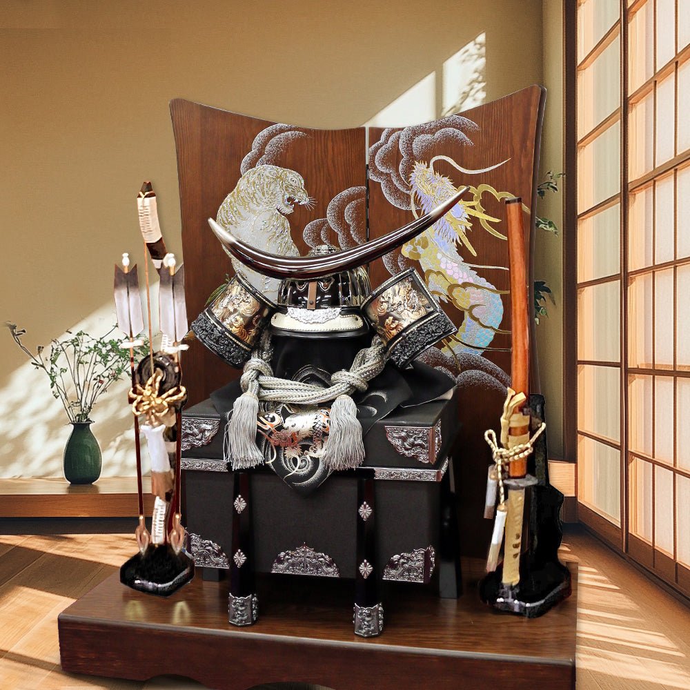 横幅85cm｜着用兜飾り 武将 伊達政宗｜武将・仙台藩の伊達政宗の三日月