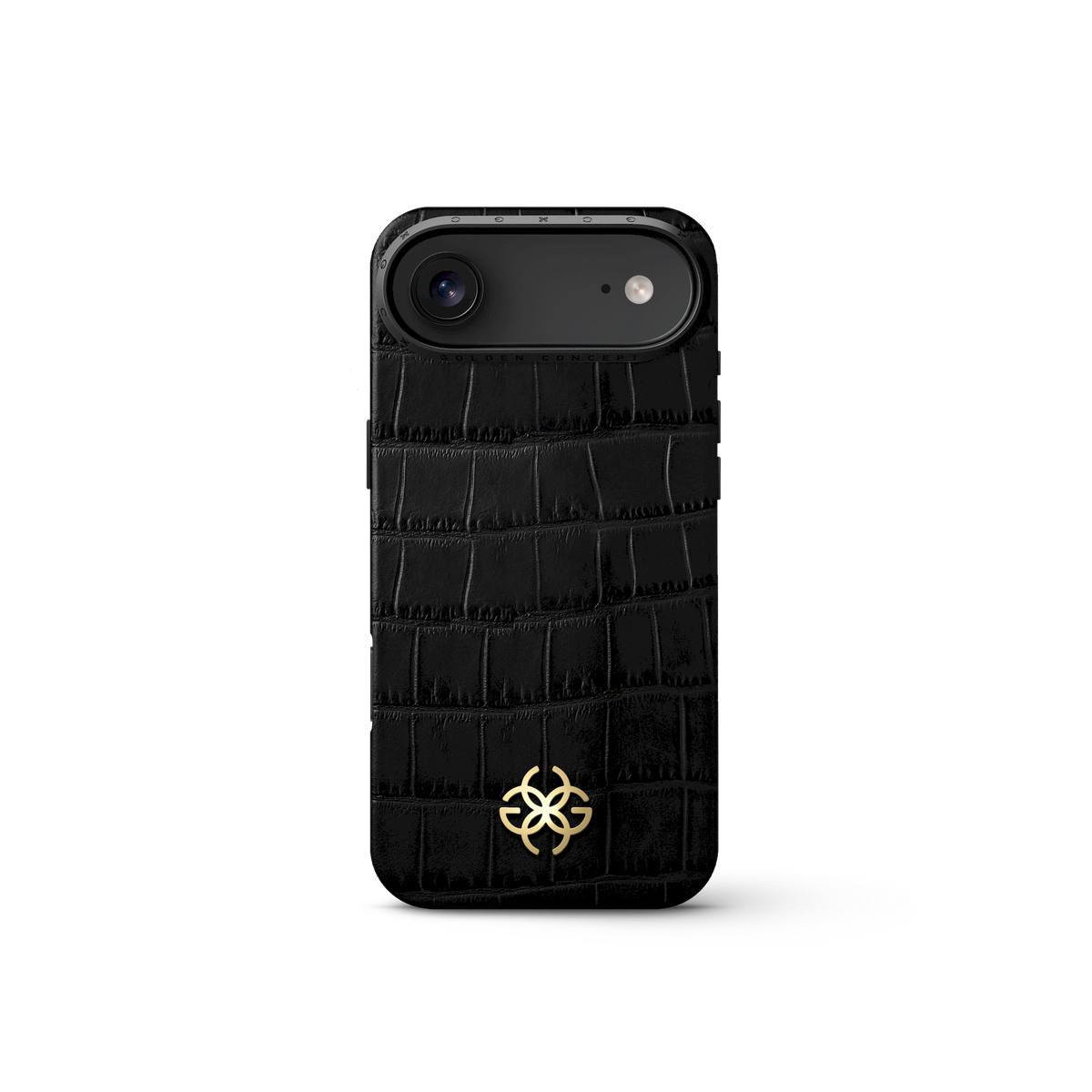 Croco Leather Case for iPhone 17 Pro, Pro Max & Air | GOLDEN