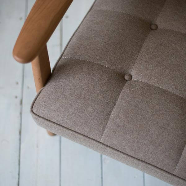 店舗限定】カリモク60【正規販売店】 Kチェア 1シーター フラノ