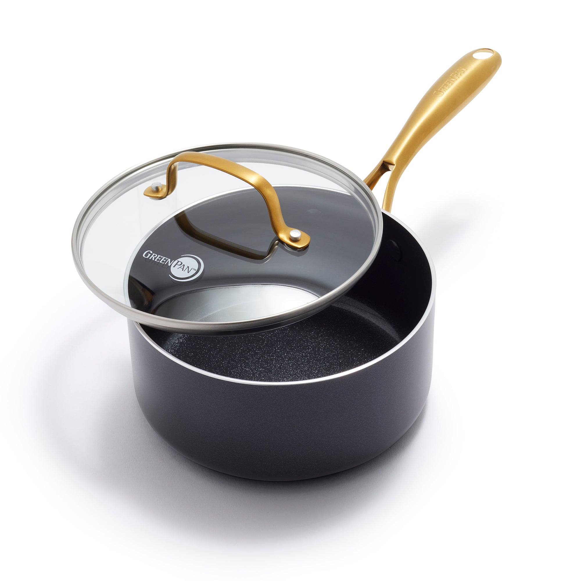 グリーンパン公式ショップ】 ストゥディオ ソースパン 16cmガラス蓋付