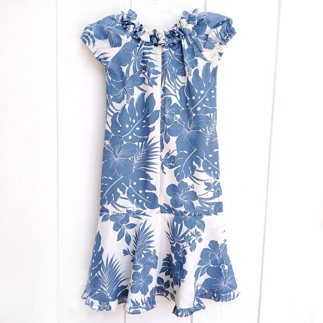 在庫処分セール キッズ ポリコットン ラッフル ムームー ワンピース